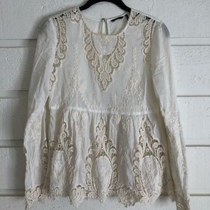 Anthropology Lace Blouse